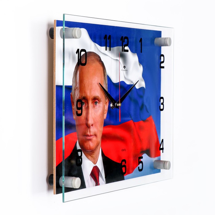 

Часы настенные, интерьерные "В.В. Путин", 25 х 35 см, бесшумные