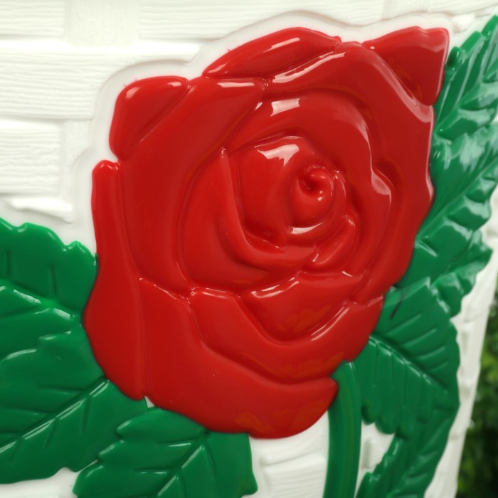 Кашпо с поддоном 3 л "Анжелика", цвет белый