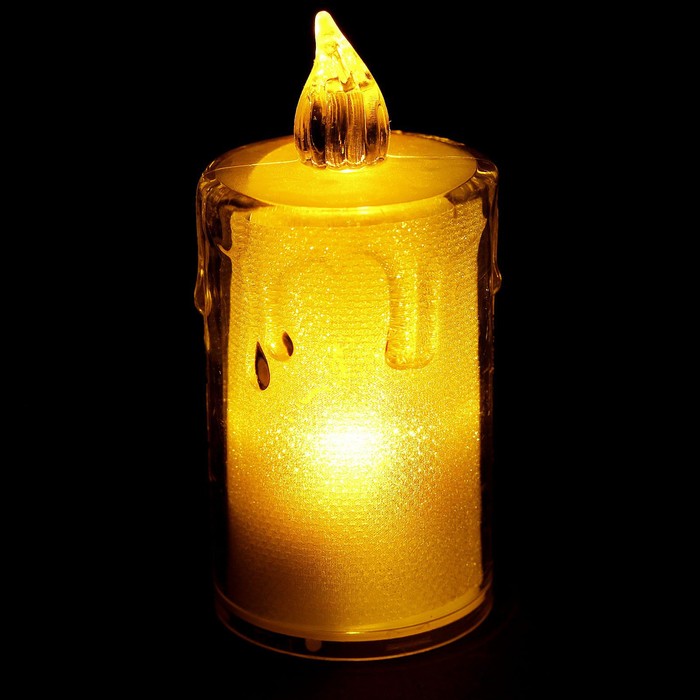 Свеча светодиодная "Вдохновение" горит желтым