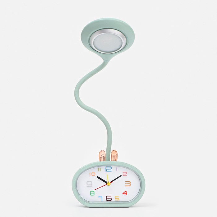 Часы - будильник с подсветкой Элеанор, подсветкой, 3 режима, дискретный ход, AA, USB часы будильник minecraft алмазная руда пиксельные с подсветкой