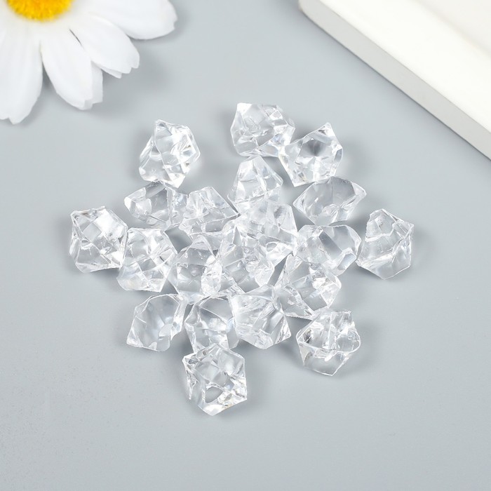 

Декор для творчества пластик "Льдинки" набор 20 шт прозрачный 1х1х1 см