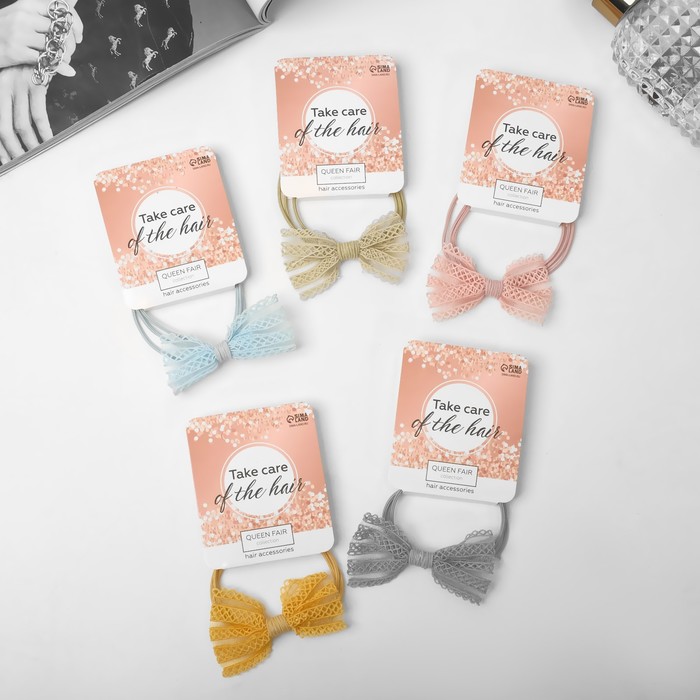 

Резинка для волос "Миа" бантик, 5 см , микс