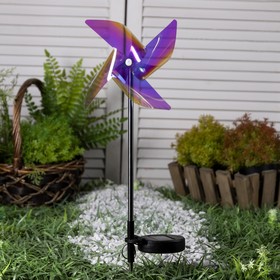 Светильник садовый на солнечной батарее "Ветерок", 66 см, 1LED, 300 m/ah, МУЛЬТИ