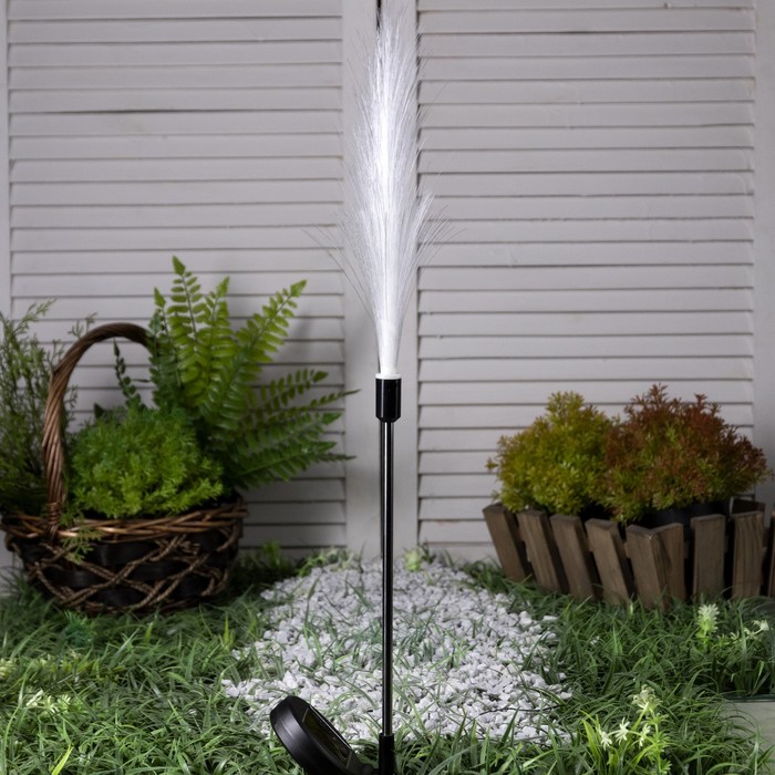 фото Садовый светильник на солнечной батарее «колос», 85 см, 8 led, свечение тёплое белое luazon lighting