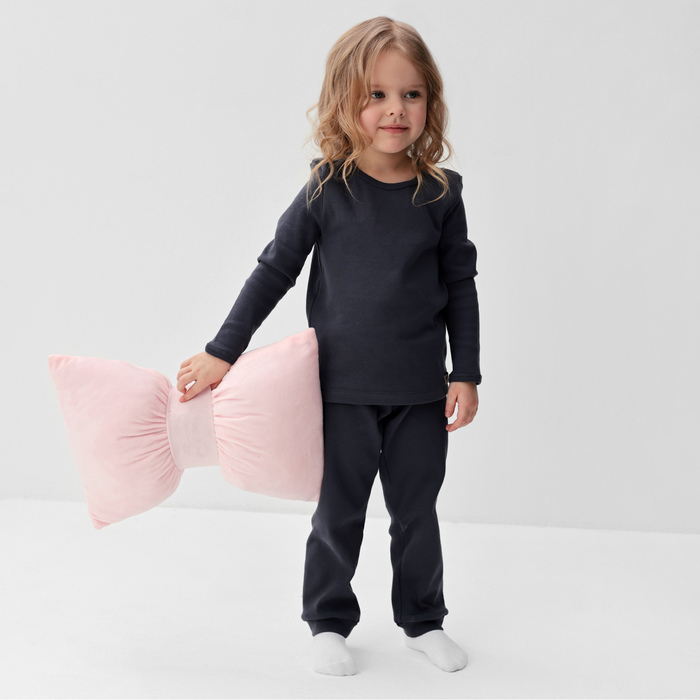Пижама детская MINAKU, цвет графитовый, рост 98-104 см minaku пижама детская minaku цвет розовый рост 104 110 см