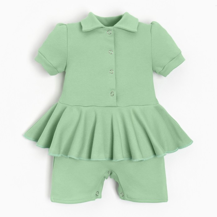 Боди-платье детское MINAKU, цвет зелёный, рост 74-80 см