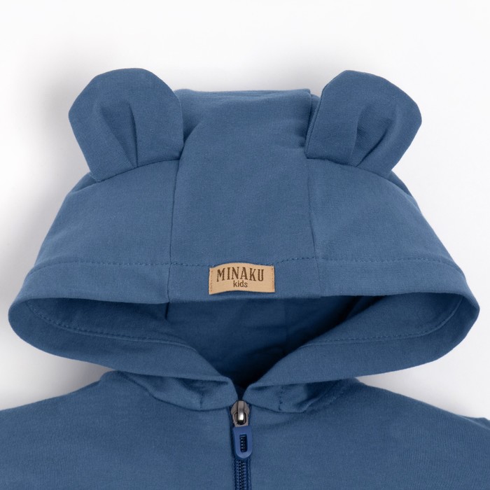 фото Комбинезон детский minaku, цвет синий, рост 62-68 см