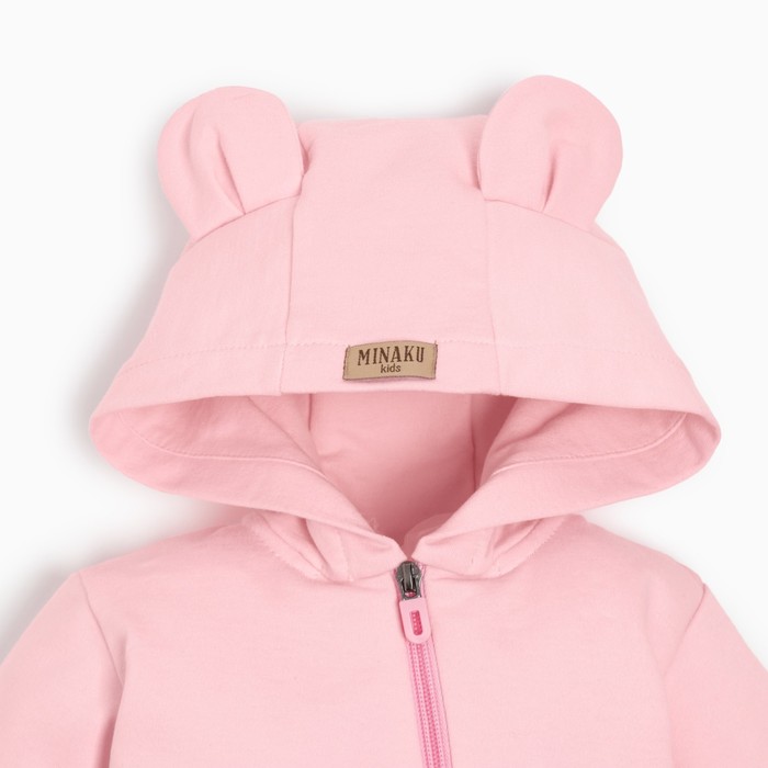 фото Комбинезон детский minaku, цвет розовый, рост 80-86 см