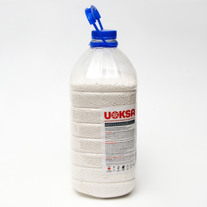 Хлористый кальций UOKSA, бутылка, 5 кг