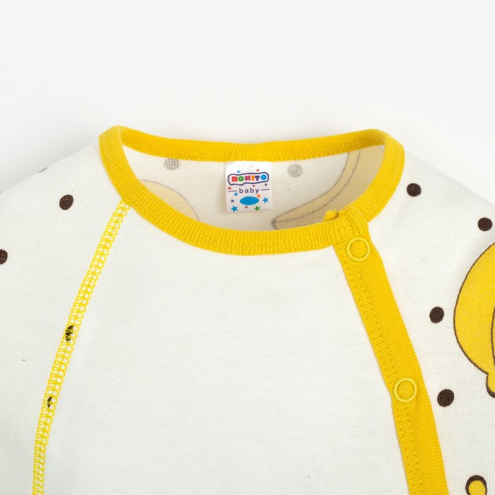 фото Комбинезон для девочки, цвет жёлтый/банан, рост 74 см bonito