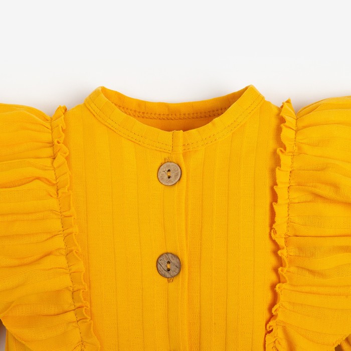 фото Комбинезон для девочки, цвет горчичный, рост 74 см bonito