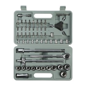 

Набор инструментов в кейсе ТУНДРА, автомобильный, 1/2" и 1/4", 54 предмета