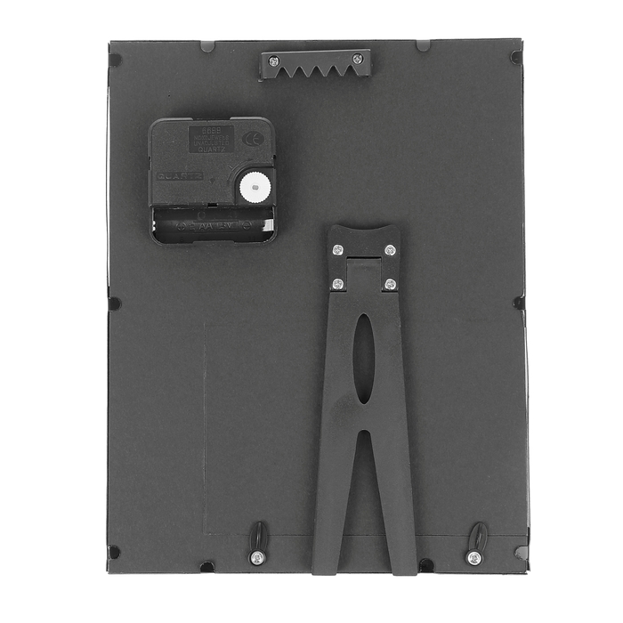 Часы настенные "Гроздья", чёрные, циферблат белый + фоторамка 9 × 14 см + магнитная доска для записок