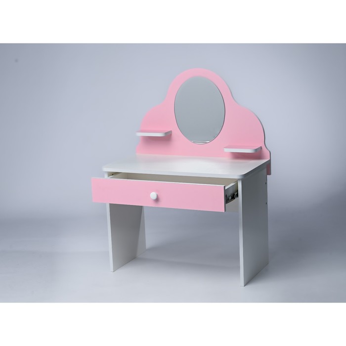 Набор детской мебели "Туалетный столик и стул Sitstep", розовый