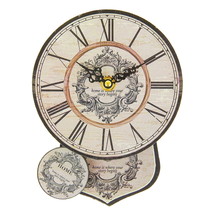 Часы настенные интерьерные с маятником "Home"