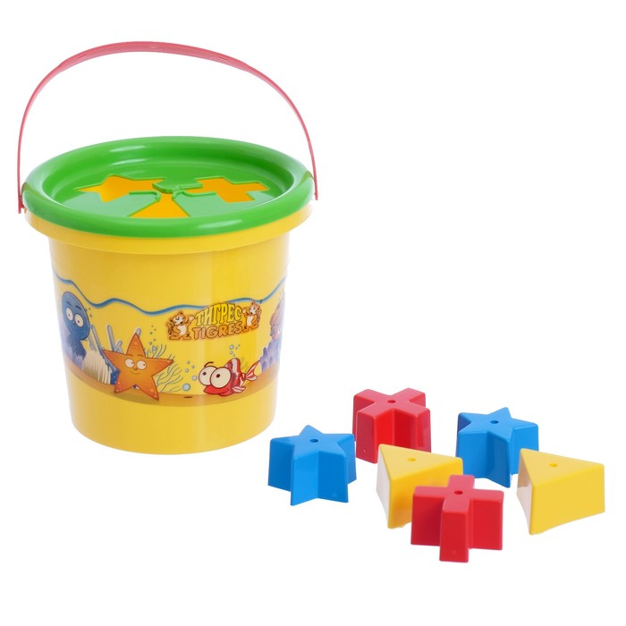 Развивающая игрушка с сортером «Волшебное ведёрко», 8 элементов, цвета МИКС