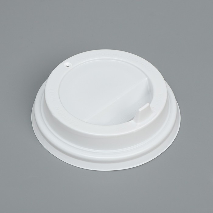 Крышка одноразовая для стакана Белая диаметр 80 мм крышка одноразовая для стакана белая с носиком d 8 см