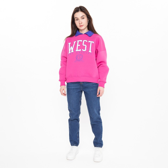 Джинсы женские (MOM), цвет голубой (MIDDLE BLUE), размер 30