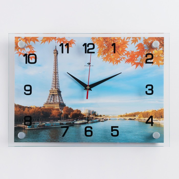Часы настенные, интерьерные Французский пейзаж, 25 х 35 см