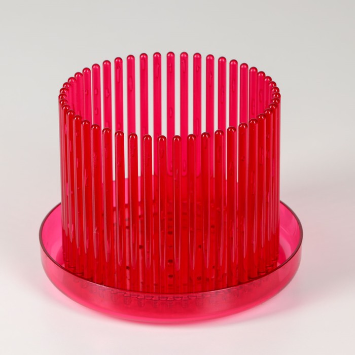 Горшок для орхидеи "Корона", цвет бордо