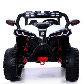 

Электромобиль «Квадроцикл», 2-х местный, 4WD полный привод, кожаное сидение, цвет белый, уценка (нет задних фар)
