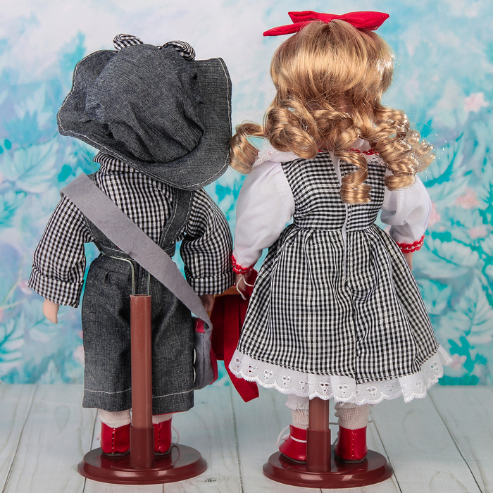 Кукла коллекционная "Парочка Паша и Наташа" в наборе 2 шт