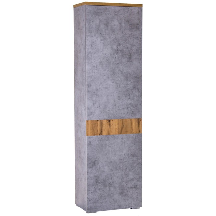 Шкаф 1-створчатый «Римини 2032.М1», 580 × 380 × 1995 мм, цвет дуб вотан / бетон чикаго