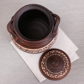

Супник "Гончарный", ангоб, красная глина, 4.5 л