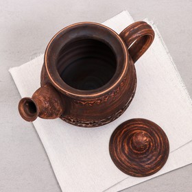 

Чайник для заварки "Домашний", гончарный, ангоб, 0.9 л