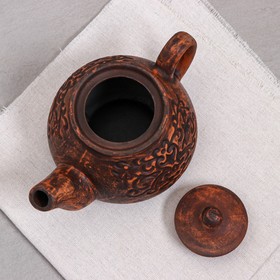 

Чайник для заварки "Жасмин", декор, красная глина, 0.4 л