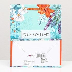 

Пакет подарочный "Все к лучшему" 18 х 22,3 х 10 см