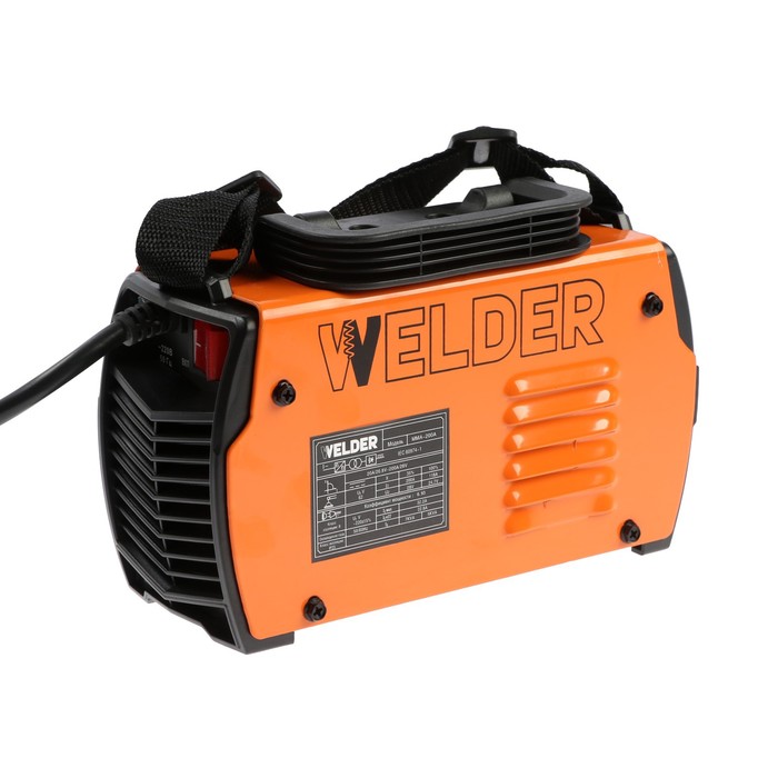 фото Сварочный аппарат welder mma-200a lcd, 4.4 квт, 20-200 а, 1.6-3.2 мм, lcd дисплей, 2 кабеля