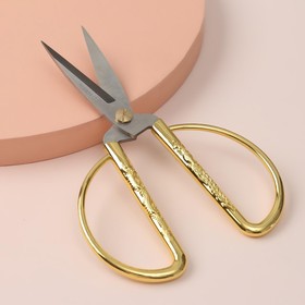 

Ножницы портновские, скошенное лезвие, 7", 17 см, цвет золотой, УЦЕНКА