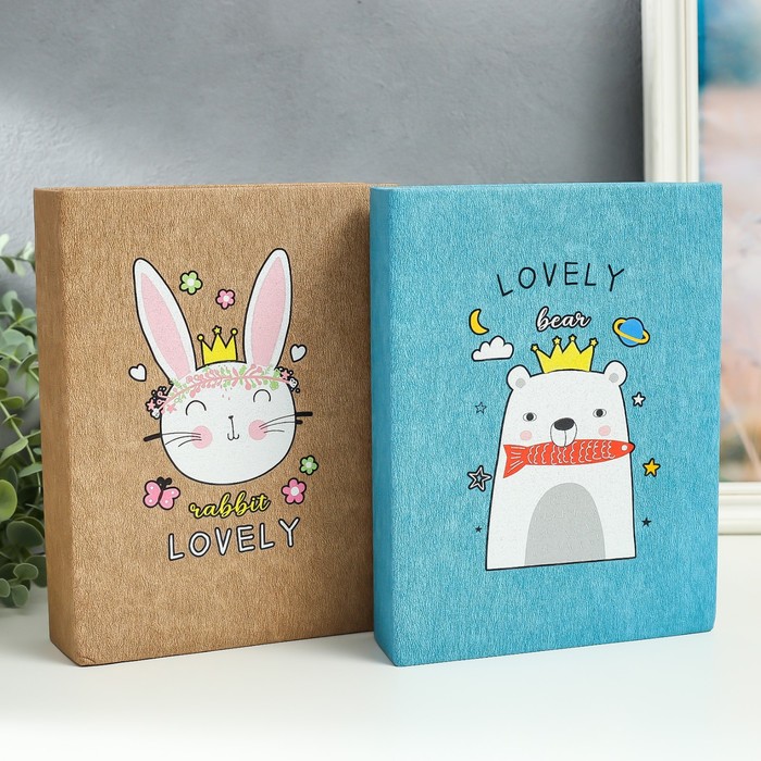 

Фотоальбом на 200 фото 10х15 см "Зверята в коронах" кожзам МИКС 22,8х17,3х5,5 см