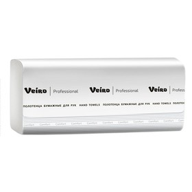 Полотенца Veiro Professional Lite для рук V-сложение, 250 листов Ош