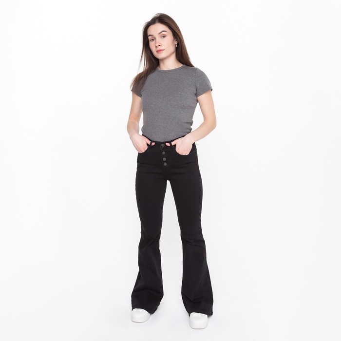Джинсы женские, цвет чёрный, размер 36 (42) джинсы женские цвет чёрный размер 40 42