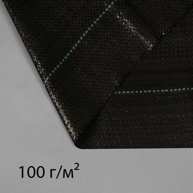 Агроткань застилочная, с разметкой, 5 × 3,2 м, плотность 100 г/м², полипропилен, чёрная Ош