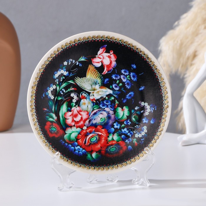 фото Тарелка декоративная «жостово», d = 15 см