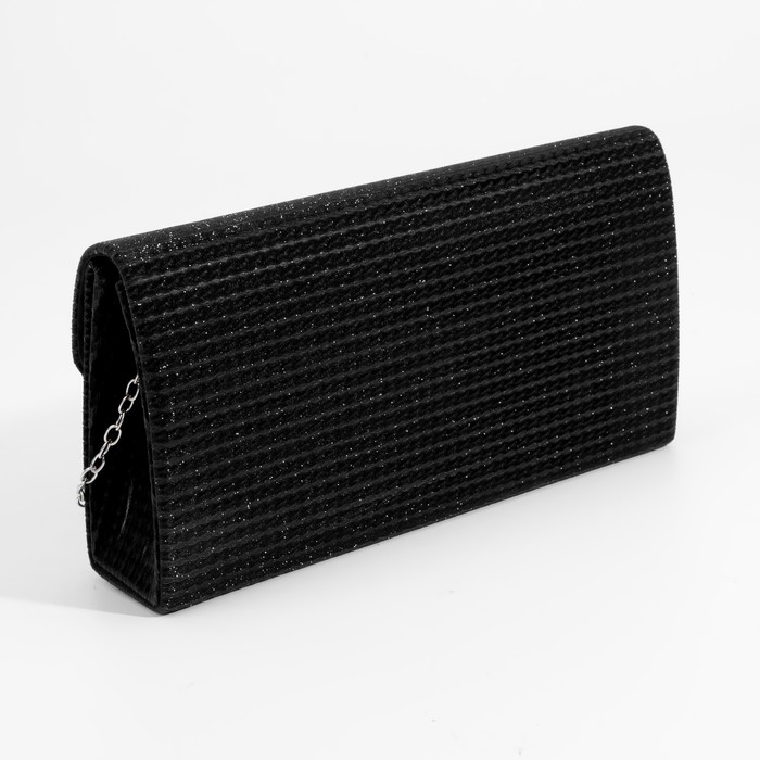 

Сумка-клатч на магните, цвет чёрный