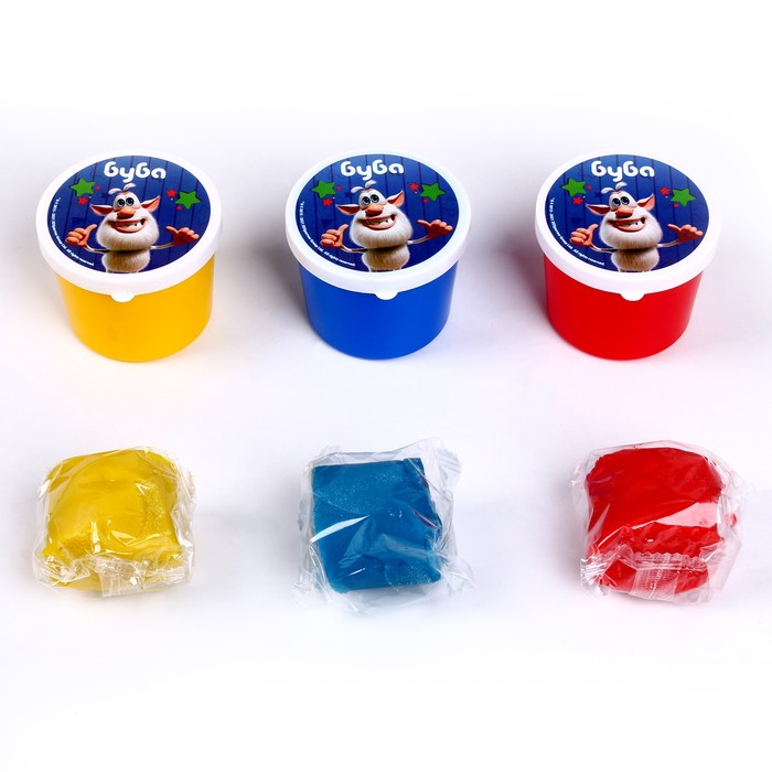 Тесто для лепки «Буба» 3 цв. по 50 г