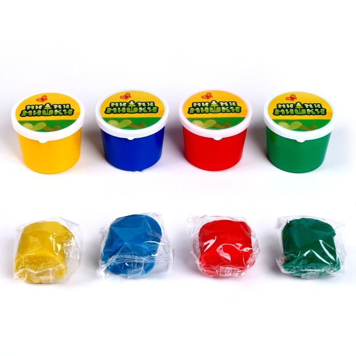 Тесто для лепки «Ми-ми-мишки» 4 цв. по 50 г