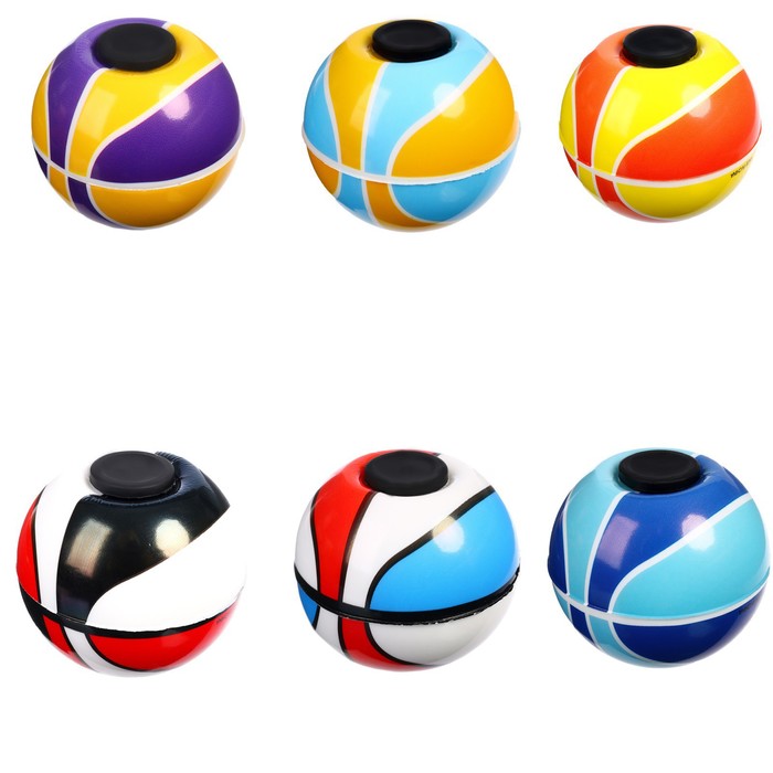 Мяч  "Удача" со спинером, цвета МИКС