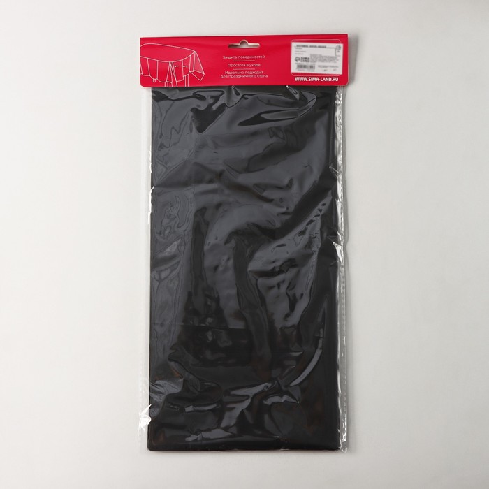 Скатерть Доляна «Праздничный стол», 137×183 см, цвет чёрный