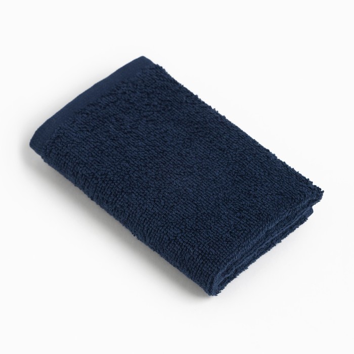 Полотенце махровое Этель 30х30 см, цвет тёмно-синий, 100% хлопок, 340 г/м2