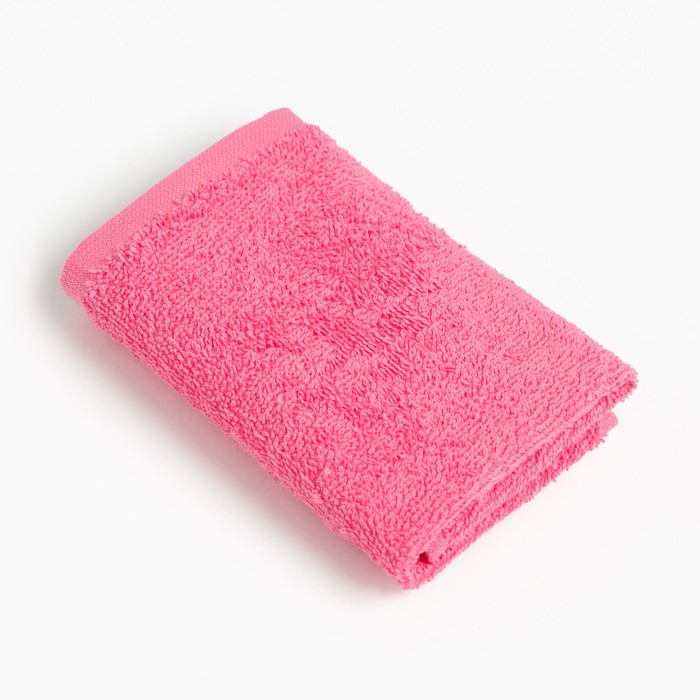 Полотенце махровое Этель 30х30 см, цвет розовый, 100% хлопок, 340 г/м2 полотенце махровое этель 30 30 см цв темно голубой 100% хлопок 340 г м2