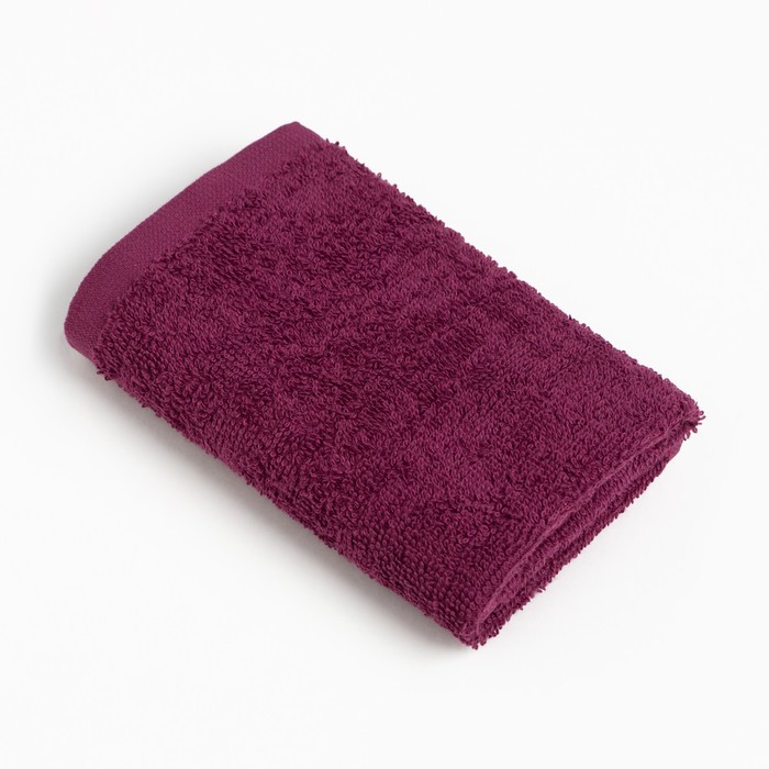 Полотенце махровое Этель 30х30 см, цвет тёмно-фиолетовый, 100% хлопок, 340 г/м2