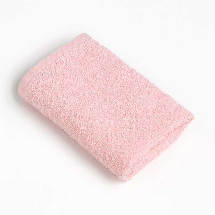 Полотенце махровое Этель 30х30 см, цвет светло-розовый, 100% хлопок, 340 г/м2