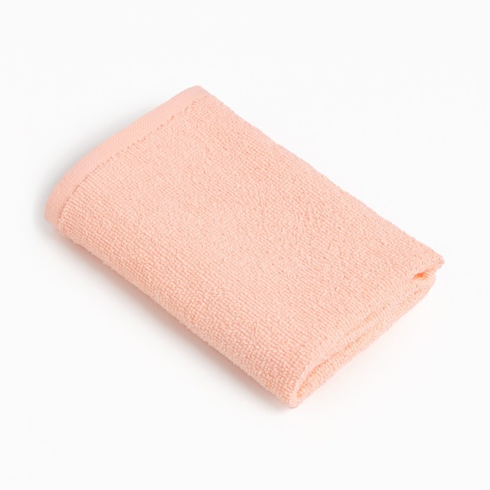 Полотенце махровое Этель 30х30 см, цвет персиковый, 100% хлопок, 340 г/м2 полотенце махровое этель 30х30 см цвет розовый 100% хлопок 340 г м2