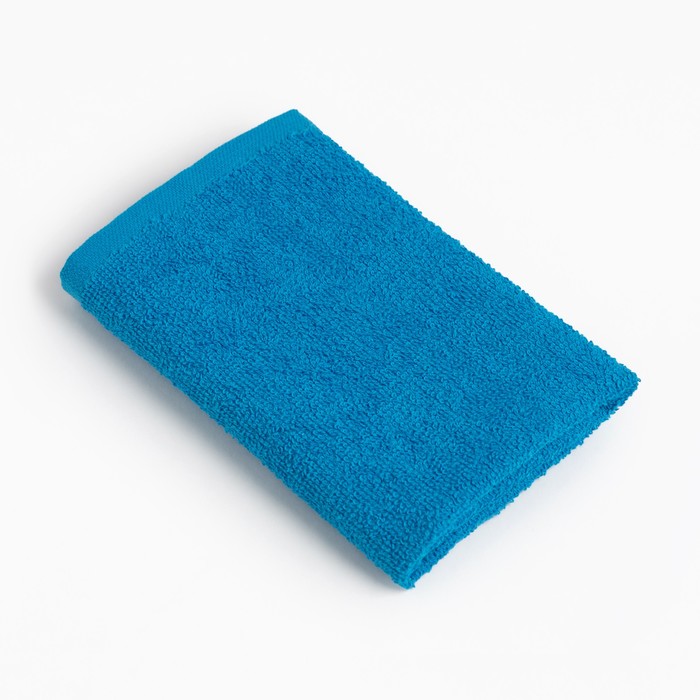 Полотенце махровое Этель 30х30 см, цвет электрик, 100% хлопок, 340 г/м2 полотенце махровое этель 30 30 см цв темно голубой 100% хлопок 340 г м2