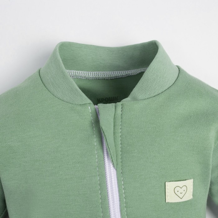 фото Комбинезон на молнии крошка, я basic line, рост 86-92 см, зелёный крошка я